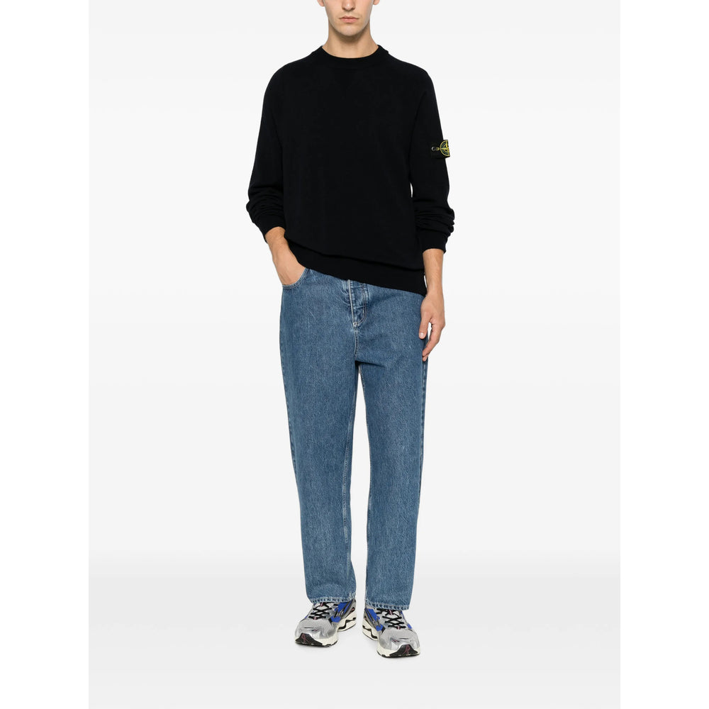 Stone Island Black Sweaters & Knitwear - Jumpers Men STONE ISLAND