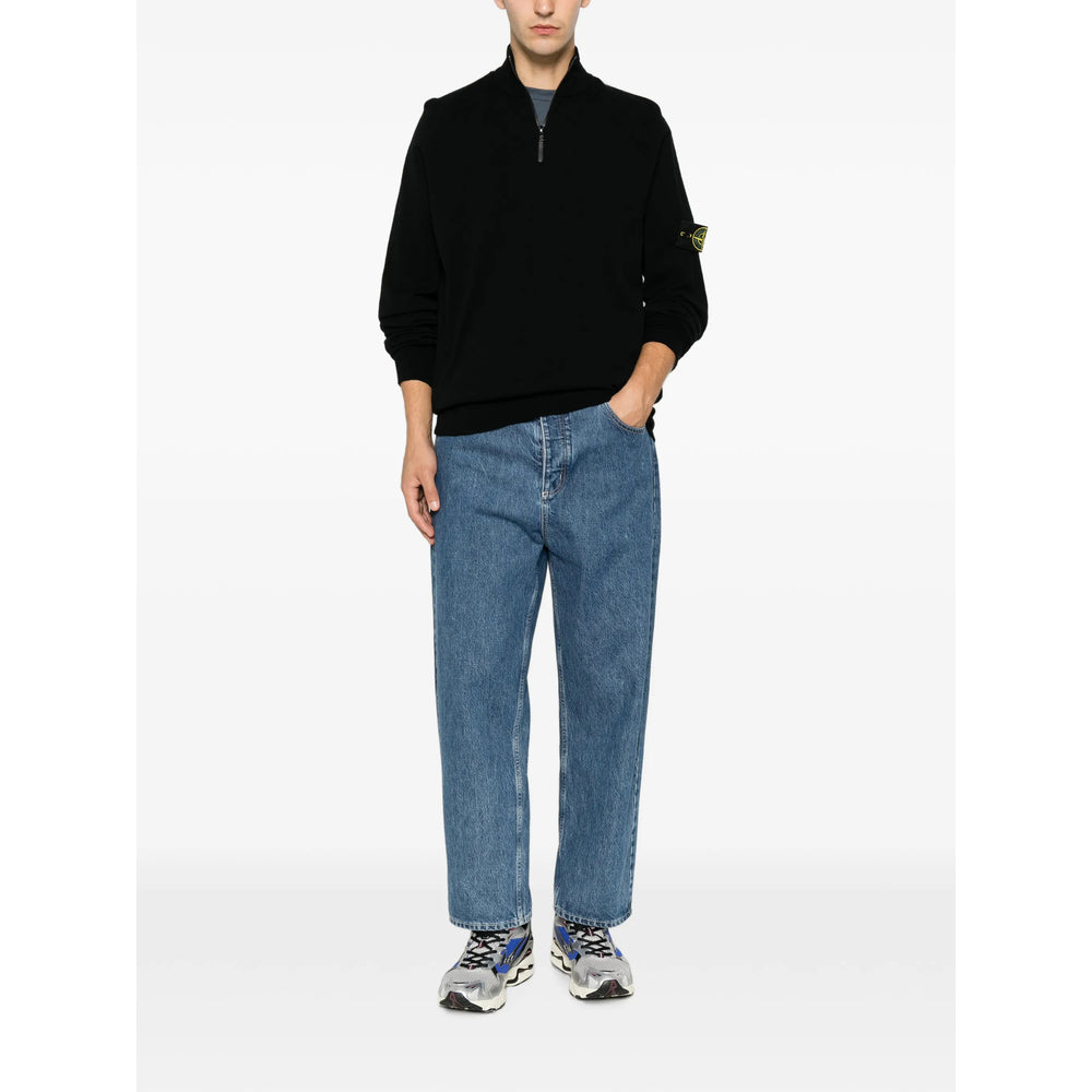 Stone Island Black Sweaters & Knitwear - Jumpers Men STONE ISLAND