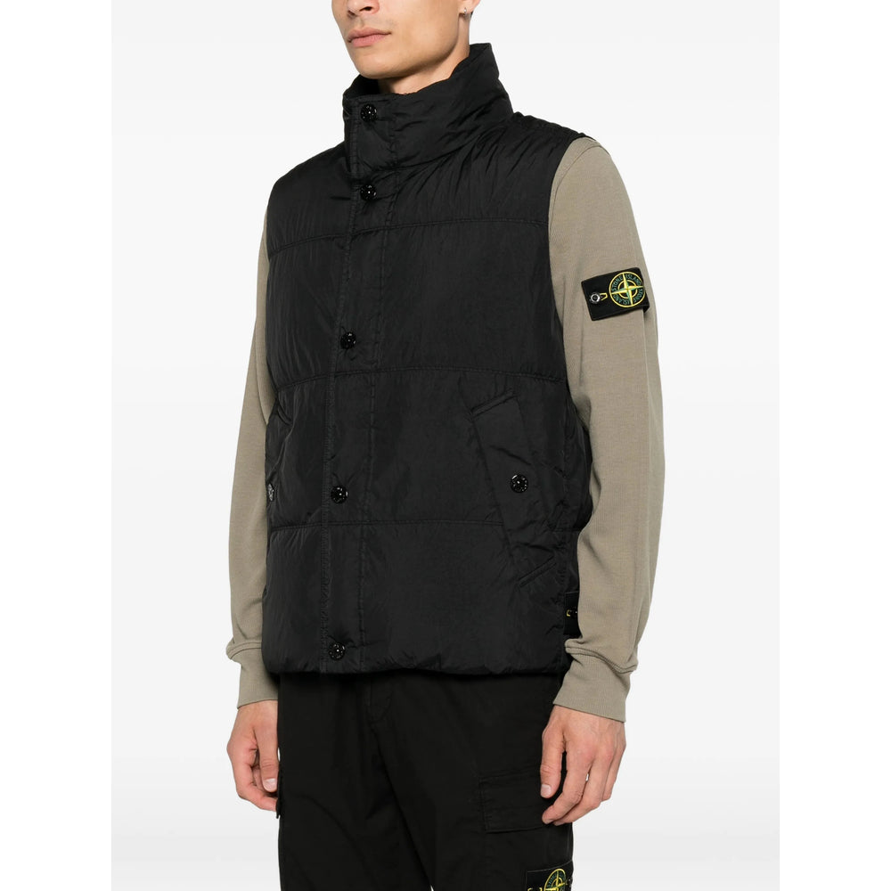 Stone Island Black Jackets - Waistcoats & Gilets Men STONE ISLAND