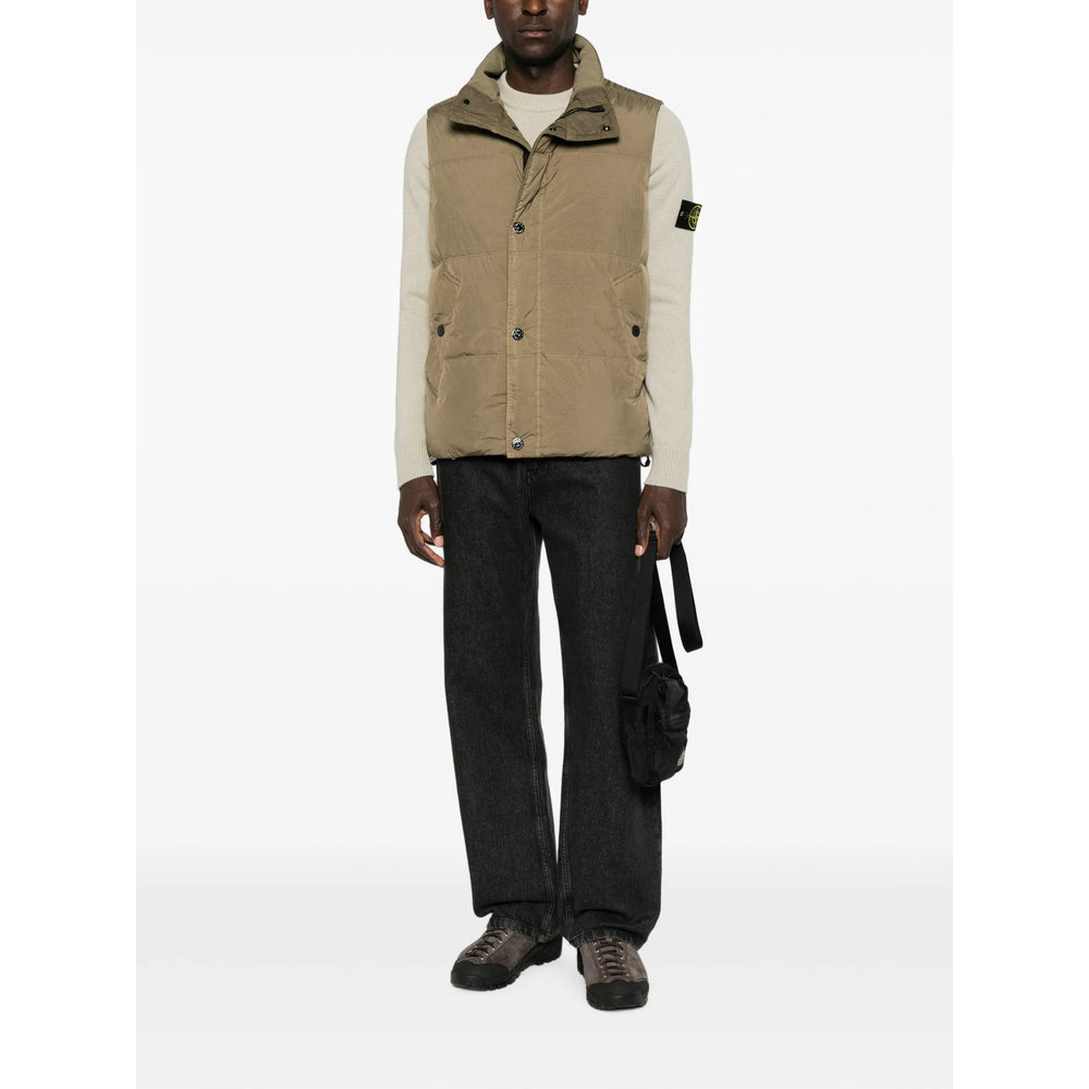 Stone Island Brown Jackets - Waistcoats & Gilets Men STONE ISLAND