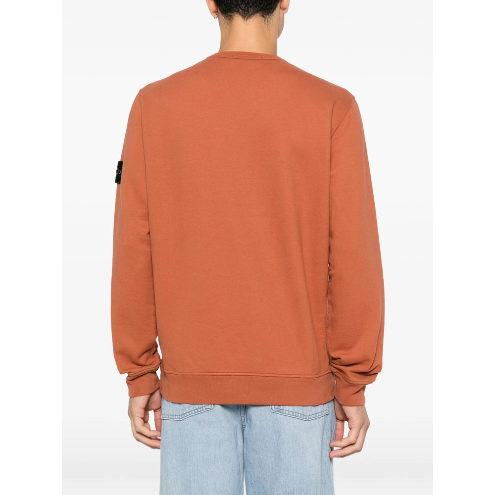 Stone Island Orange Sweaters & Knitwear - Sweatshirts Men STONE ISLAND