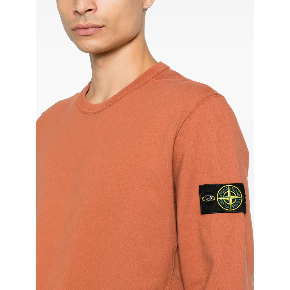 Stone Island Orange Sweaters & Knitwear - Sweatshirts Men STONE ISLAND