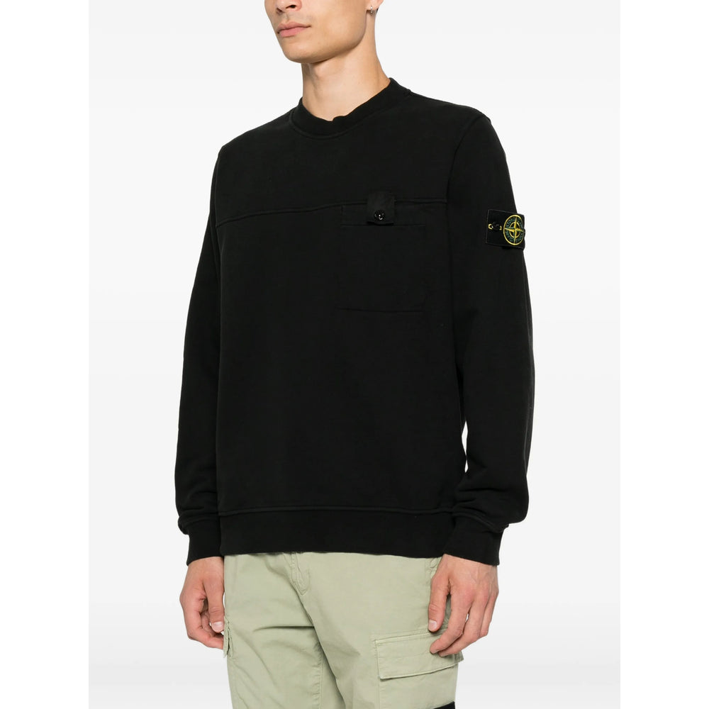 Stone Island Black Sweaters & Knitwear - Sweatshirts Men STONE ISLAND