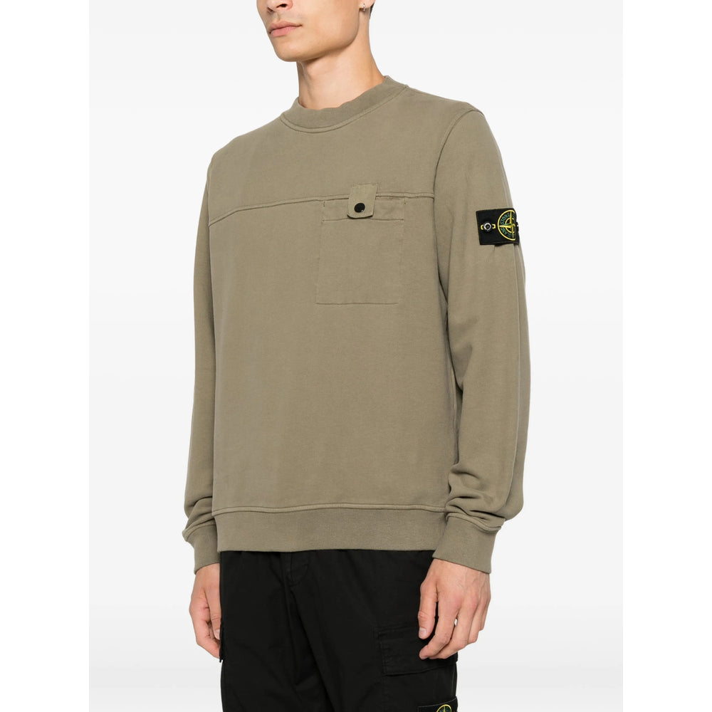 Stone Island Green Sweaters & Knitwear - Sweatshirts Men STONE ISLAND