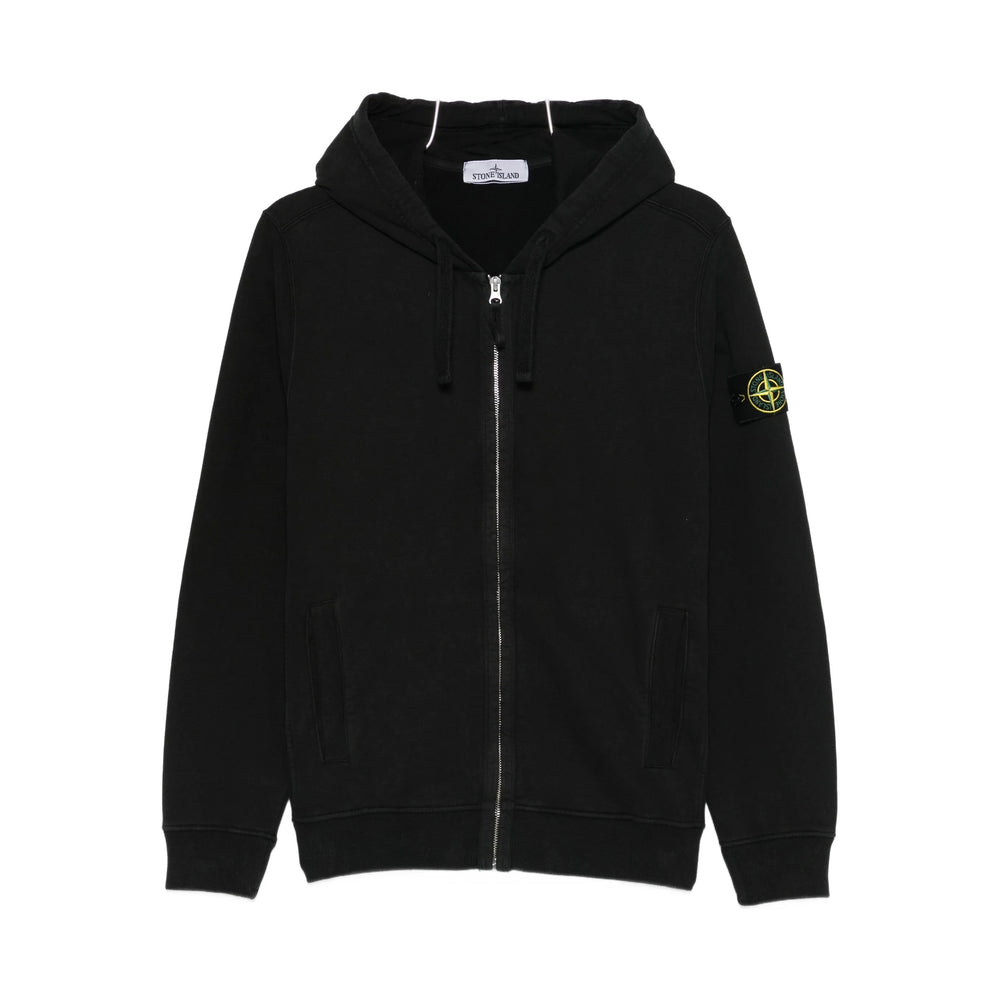 Stone Island Black Sweaters & Knitwear - Hoodies Men STONE ISLAND