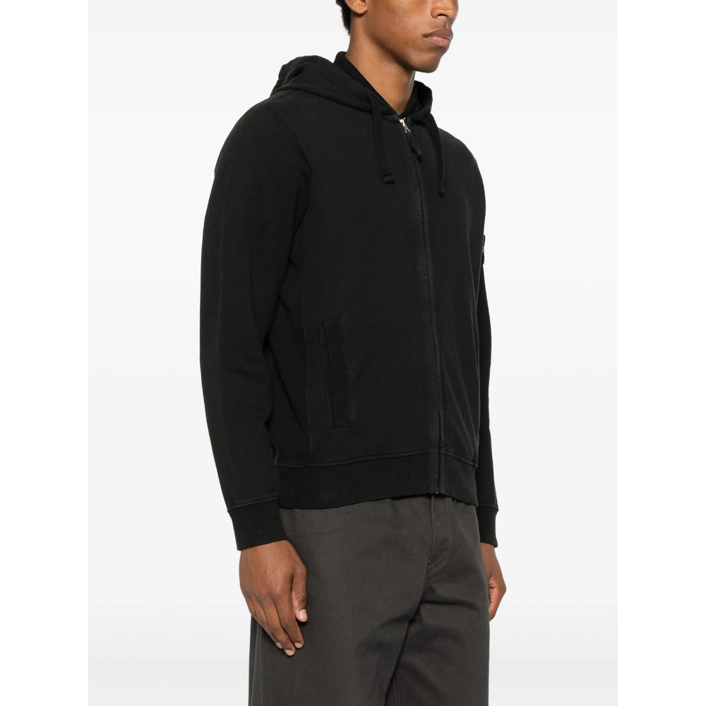 Stone Island Black Sweaters & Knitwear - Hoodies Men STONE ISLAND