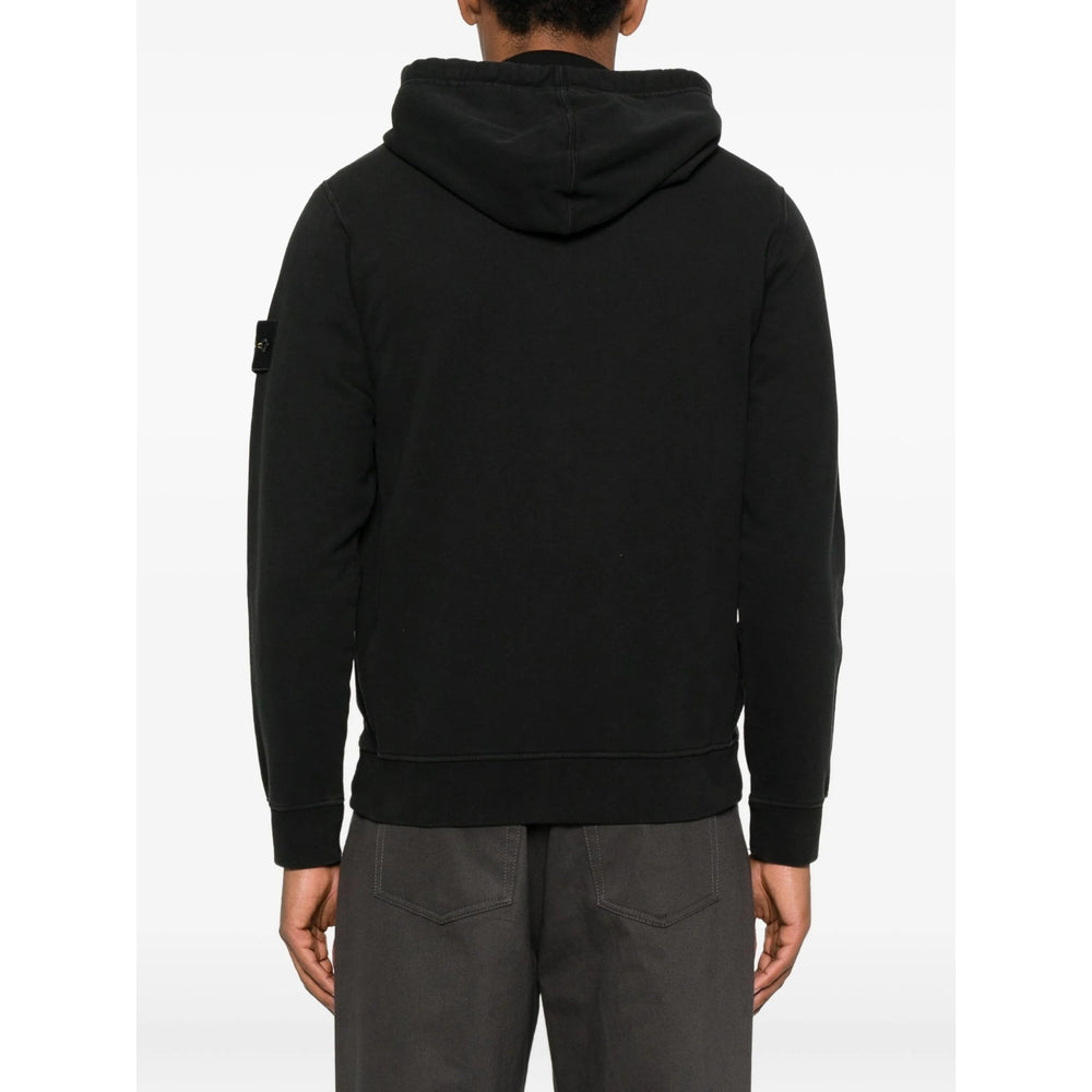 Stone Island Black Sweaters & Knitwear - Hoodies Men STONE ISLAND