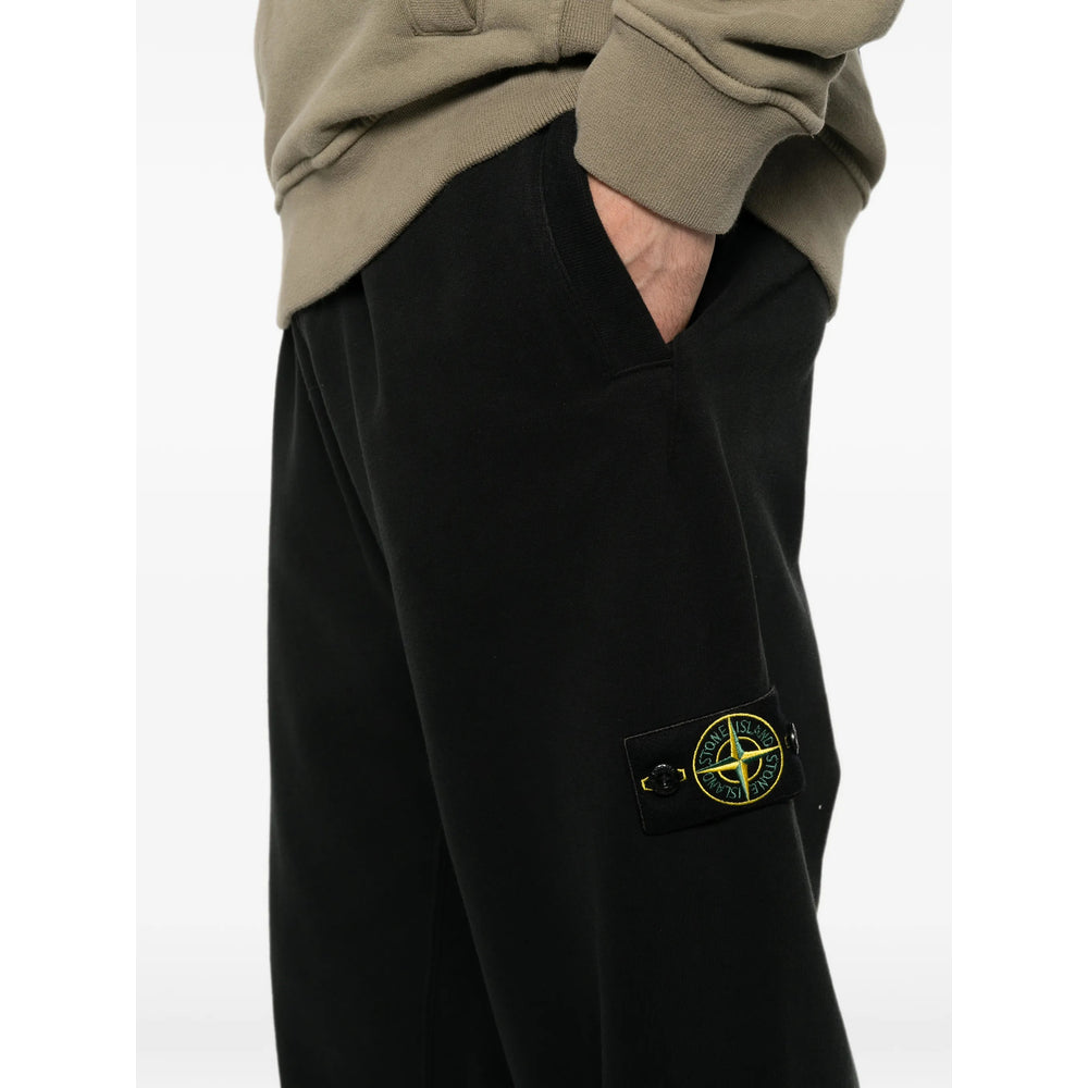 Stone Island Black Trousers - Track Pants Men STONE ISLAND