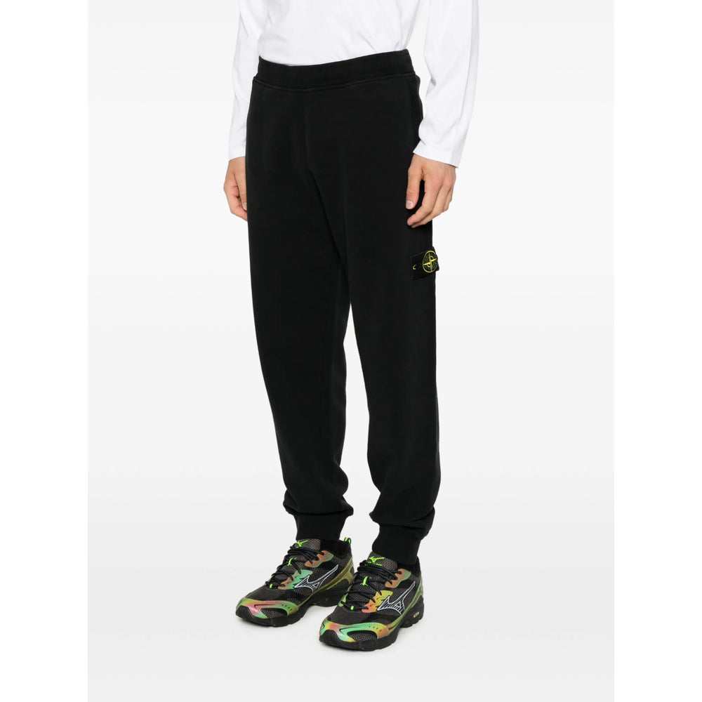 Stone Island Black Trousers - Track Pants Men STONE ISLAND