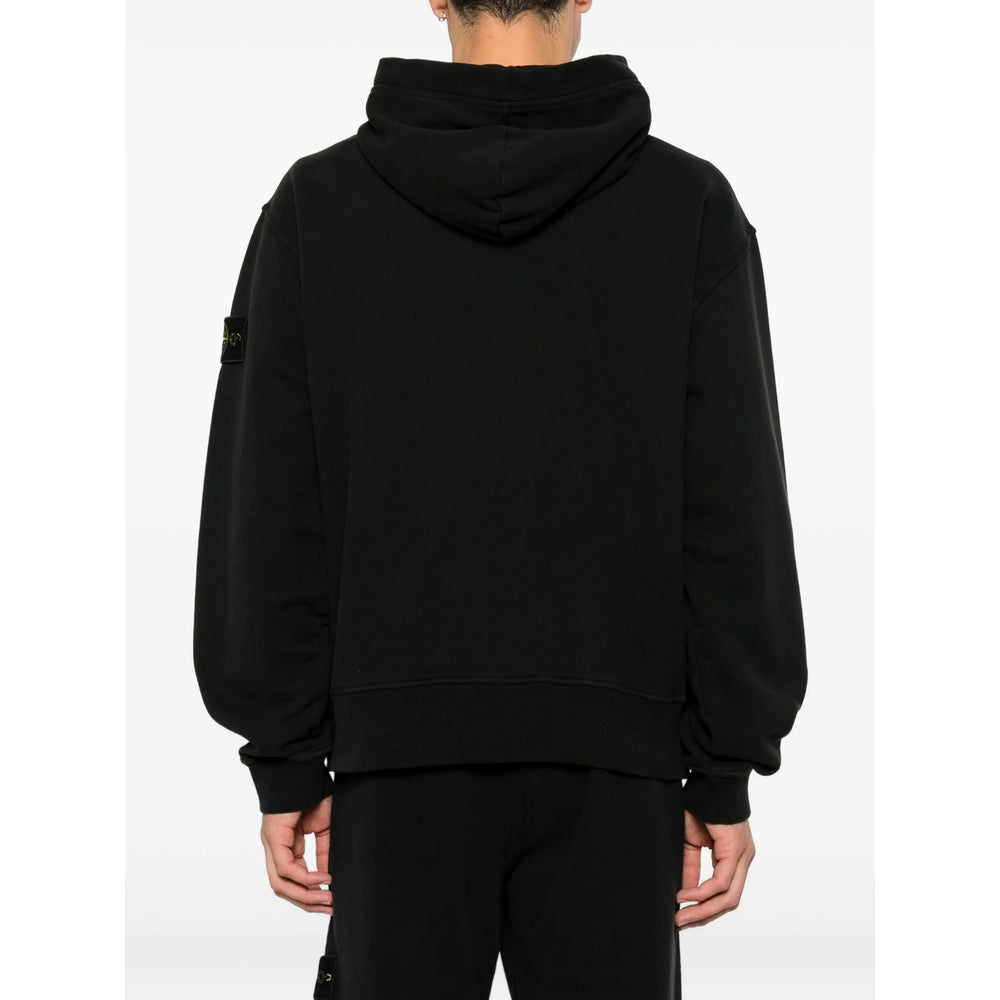 Stone Island Black Sweaters & Knitwear - Hoodies Men STONE ISLAND
