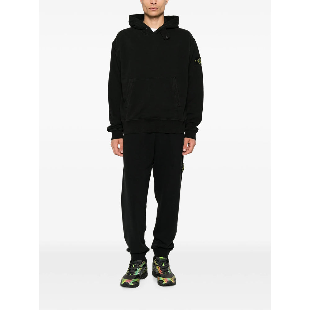 Stone Island Black Sweaters & Knitwear - Hoodies Men STONE ISLAND