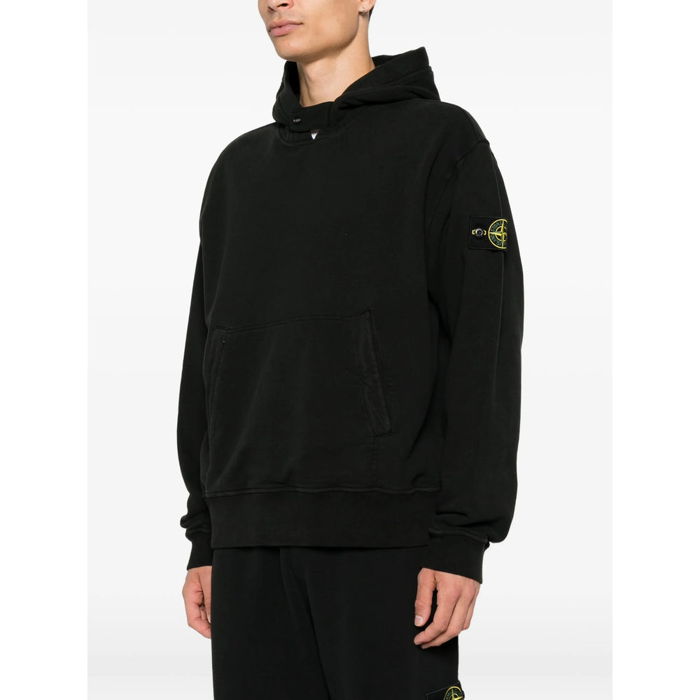 Stone Island Black Sweaters & Knitwear - Hoodies Men STONE ISLAND