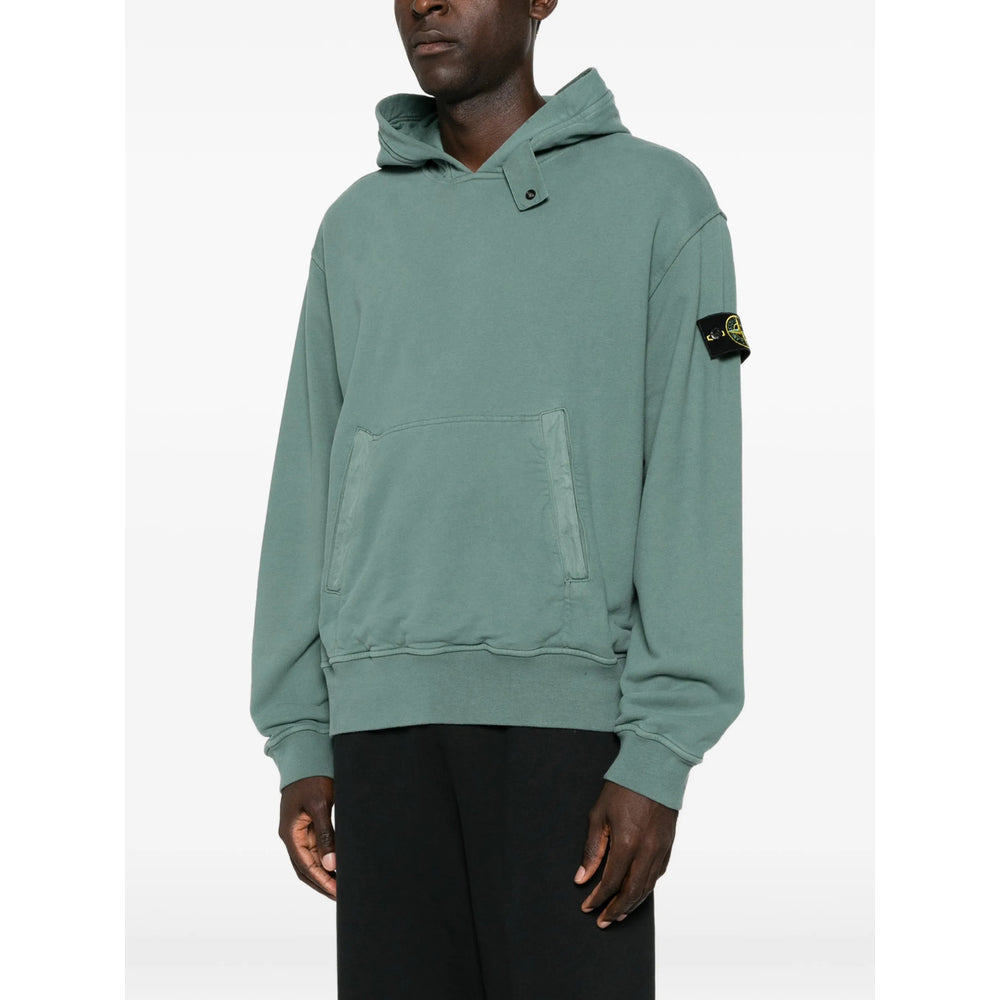 Stone Island Green Sweaters & Knitwear - Hoodies Men STONE ISLAND