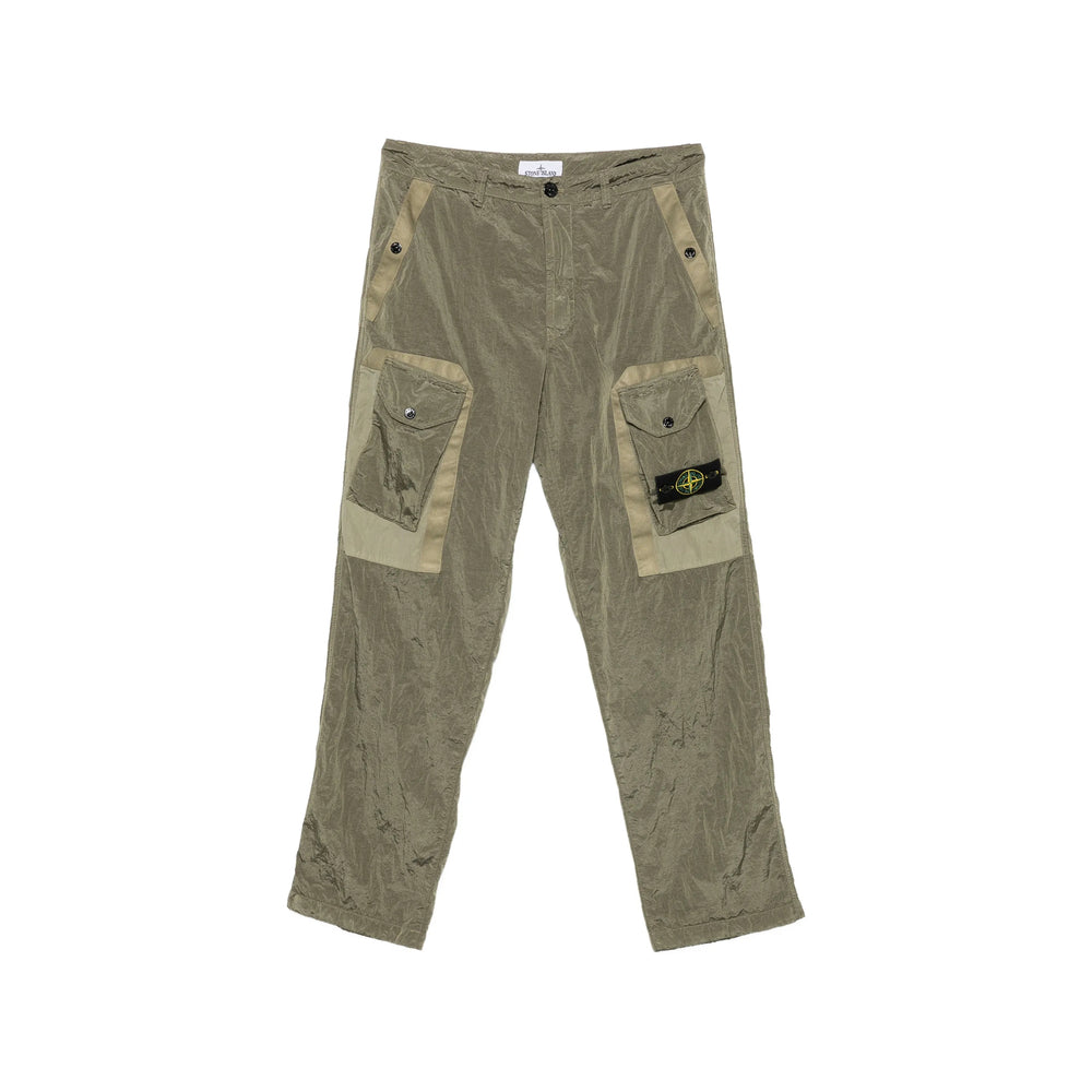 Stone Island Green Trousers - Regular & Straight-Leg Trousers Men STONE ISLAND