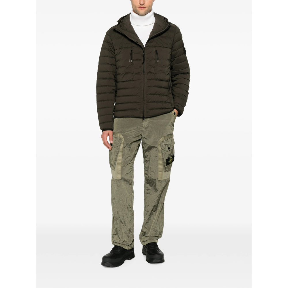Stone Island Green Trousers - Regular & Straight-Leg Trousers Men STONE ISLAND