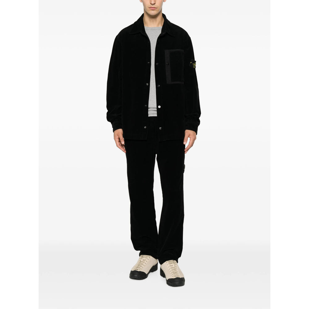Stone Island Black Trousers Men STONE ISLAND