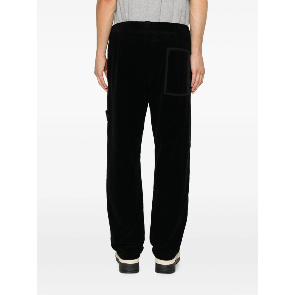 Stone Island Black Trousers Men STONE ISLAND