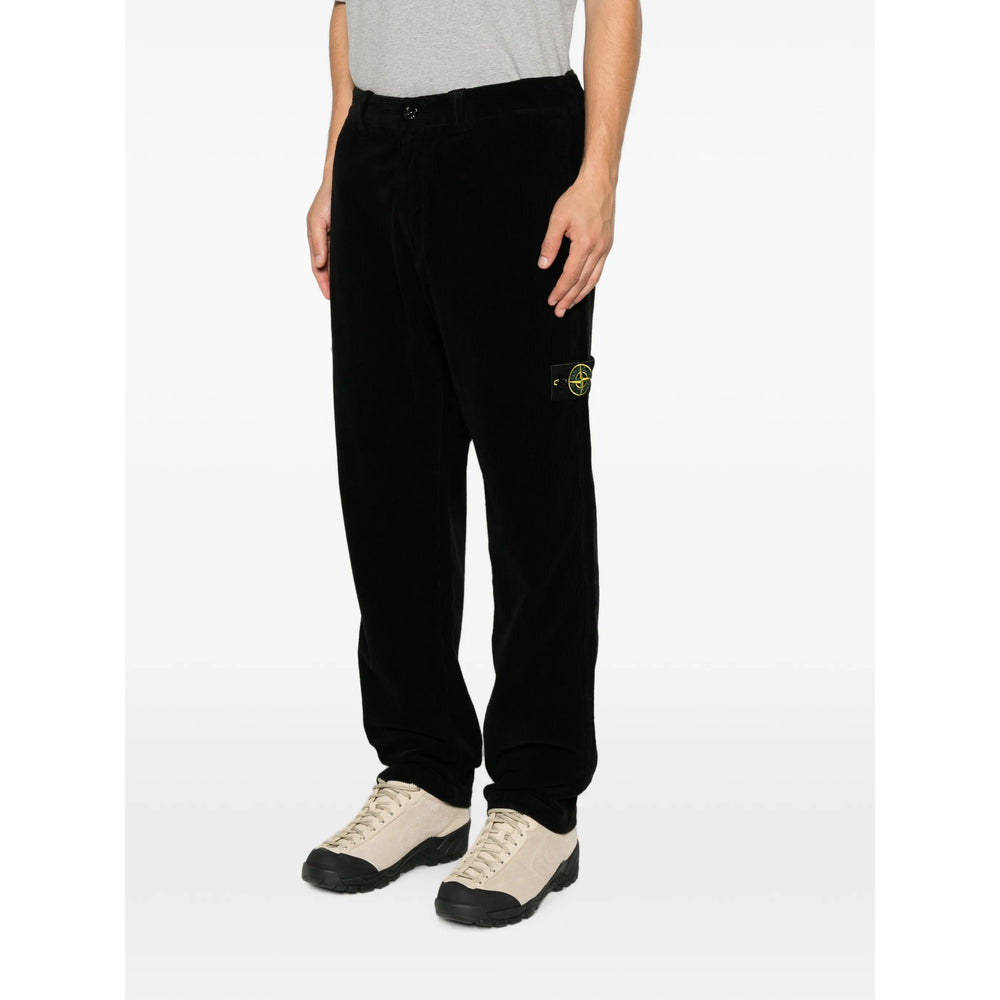 Stone Island Black Trousers Men STONE ISLAND