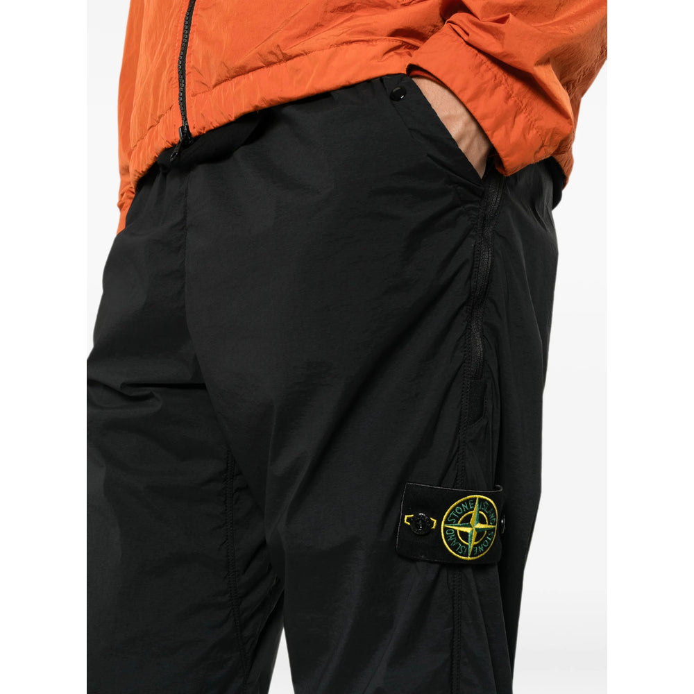Stone Island Black Trousers - Track Pants Men STONE ISLAND