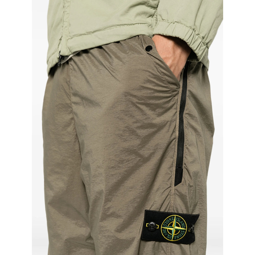 Stone Island Green Trousers - Track Pants Men STONE ISLAND