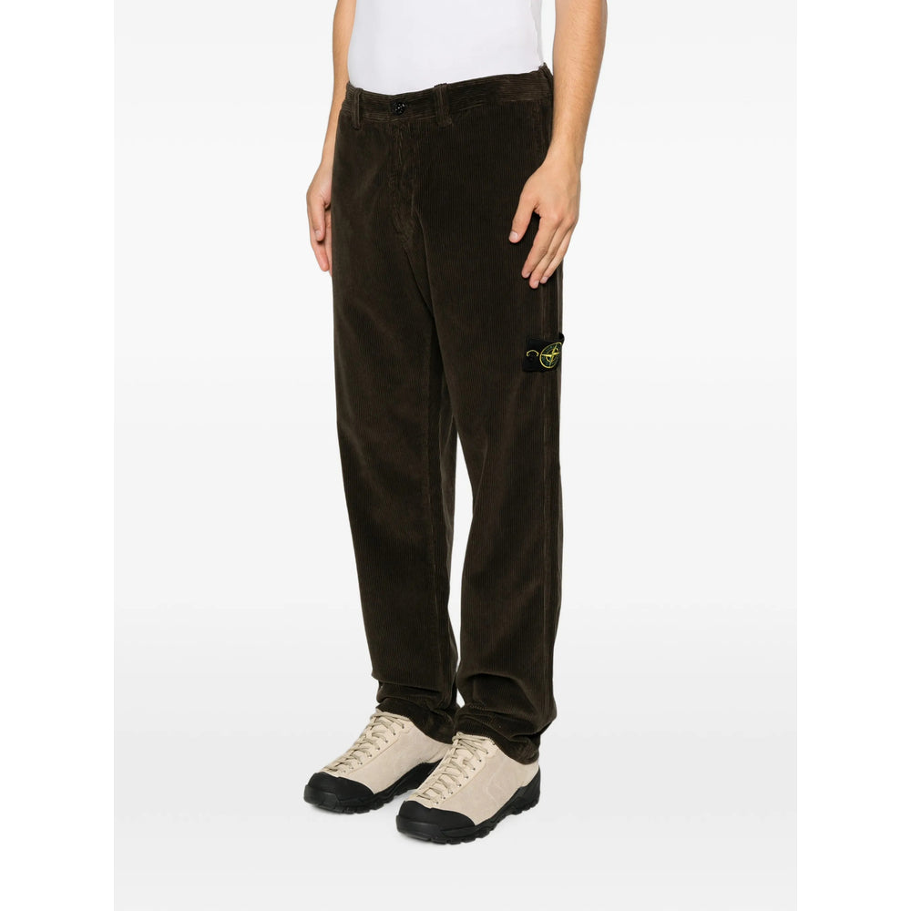 Stone Island Brown Trousers Men STONE ISLAND