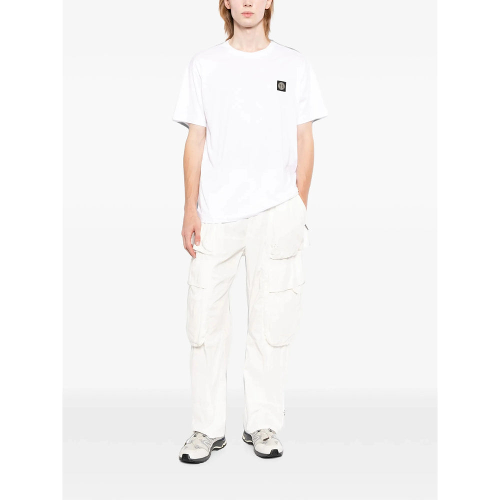 Stone Island White T-Shirts & Vests - T-Shirts Men STONE ISLAND