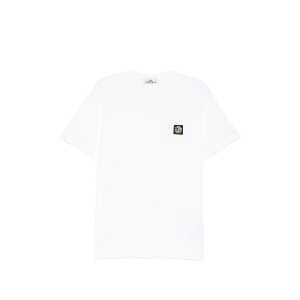 Stone Island White T-Shirts & Vests - T-Shirts Men STONE ISLAND