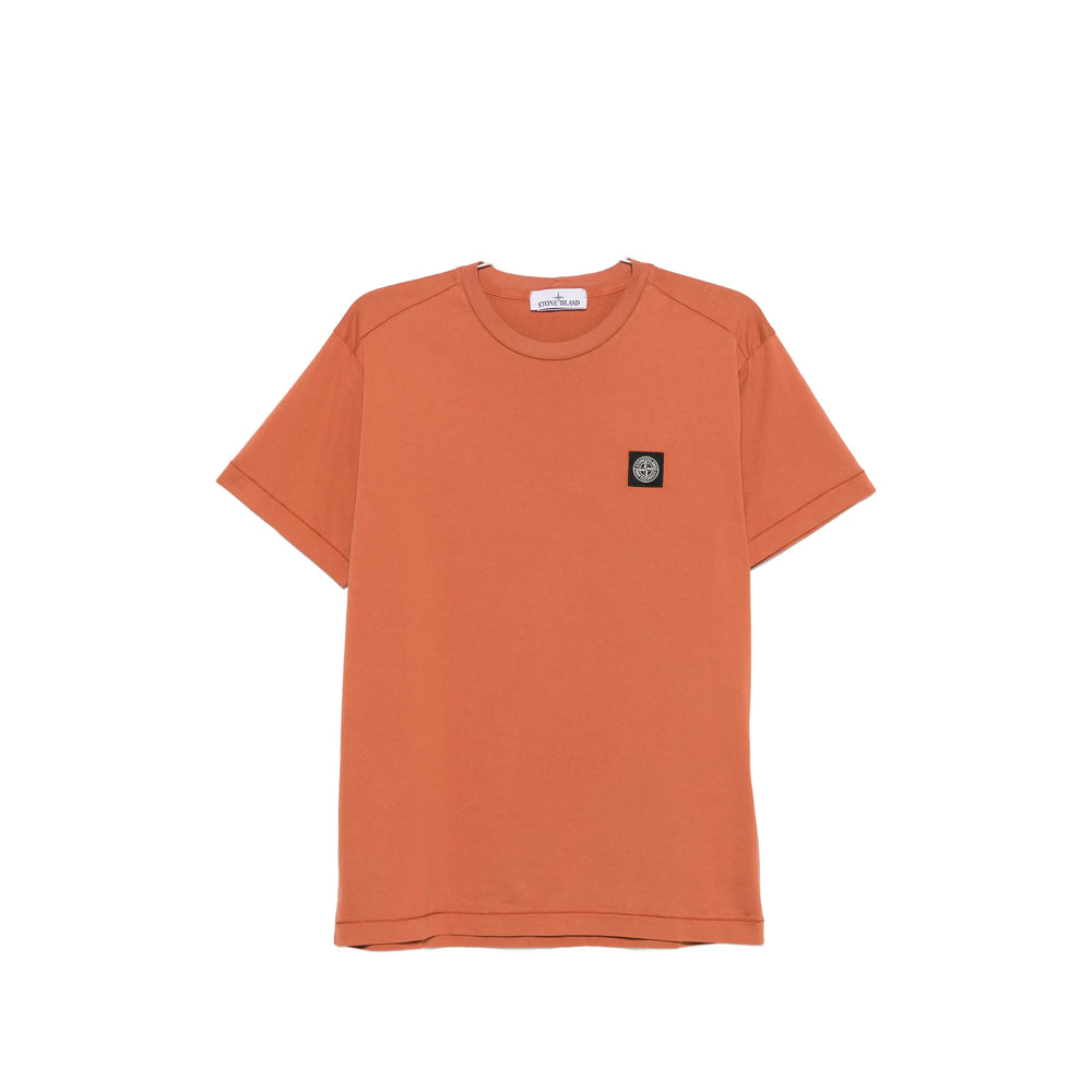 Stone Island Orange T-Shirts & Vests - T-Shirts Men STONE ISLAND
