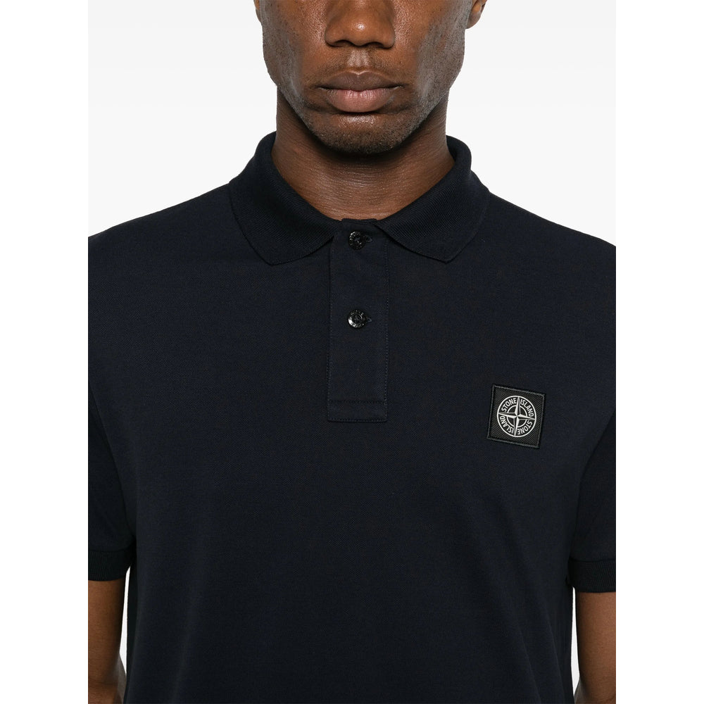 Stone Island Blue Polo Shirts Men STONE ISLAND