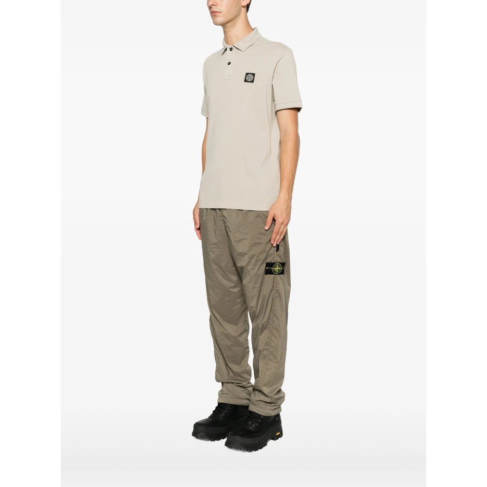 Stone Island Green Polo Shirts Men STONE ISLAND