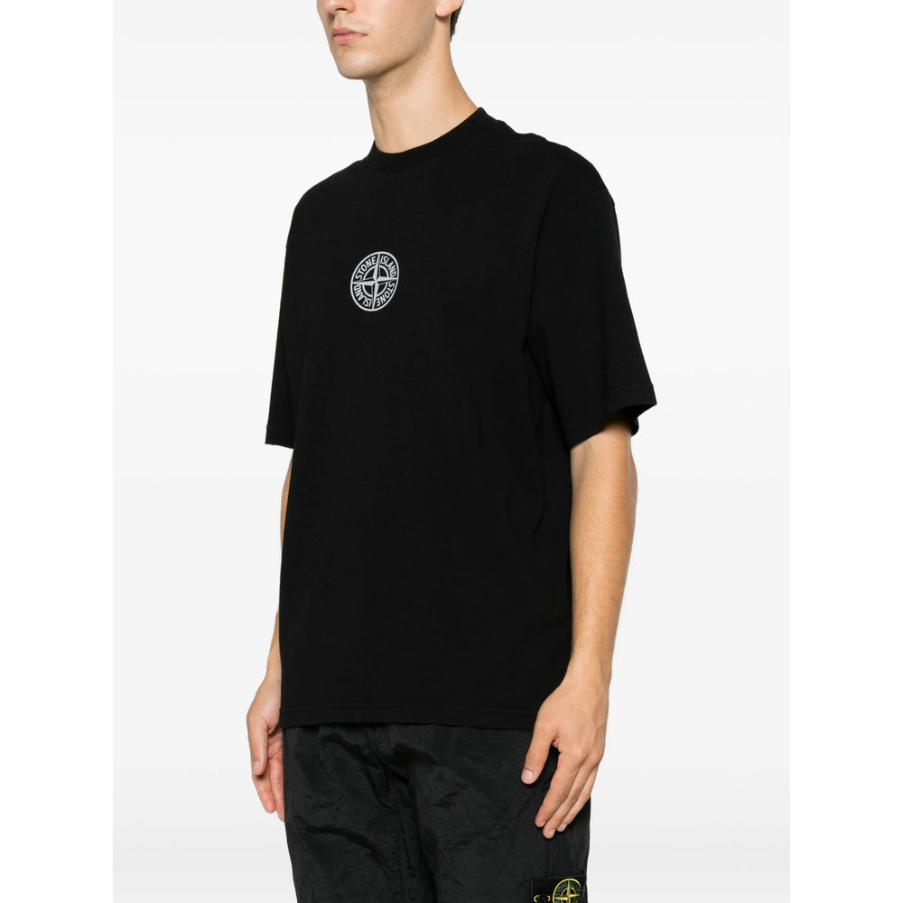 Stone Island Black T-Shirts & Vests - T-Shirts Men STONE ISLAND