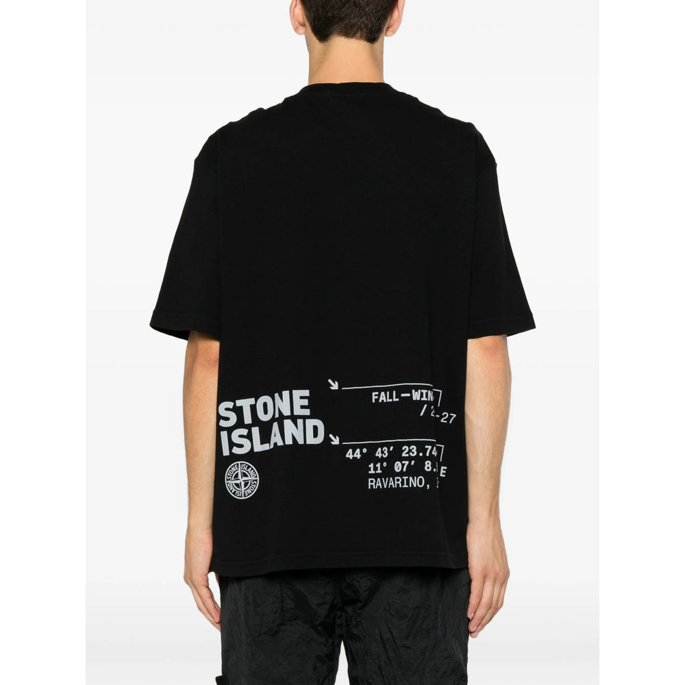 Stone Island Black T-Shirts & Vests - T-Shirts Men STONE ISLAND