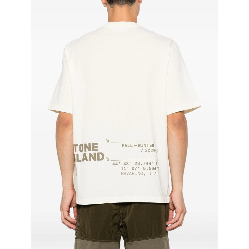 Stone Island Neutrals T-Shirts & Vests - T-Shirts Men STONE ISLAND