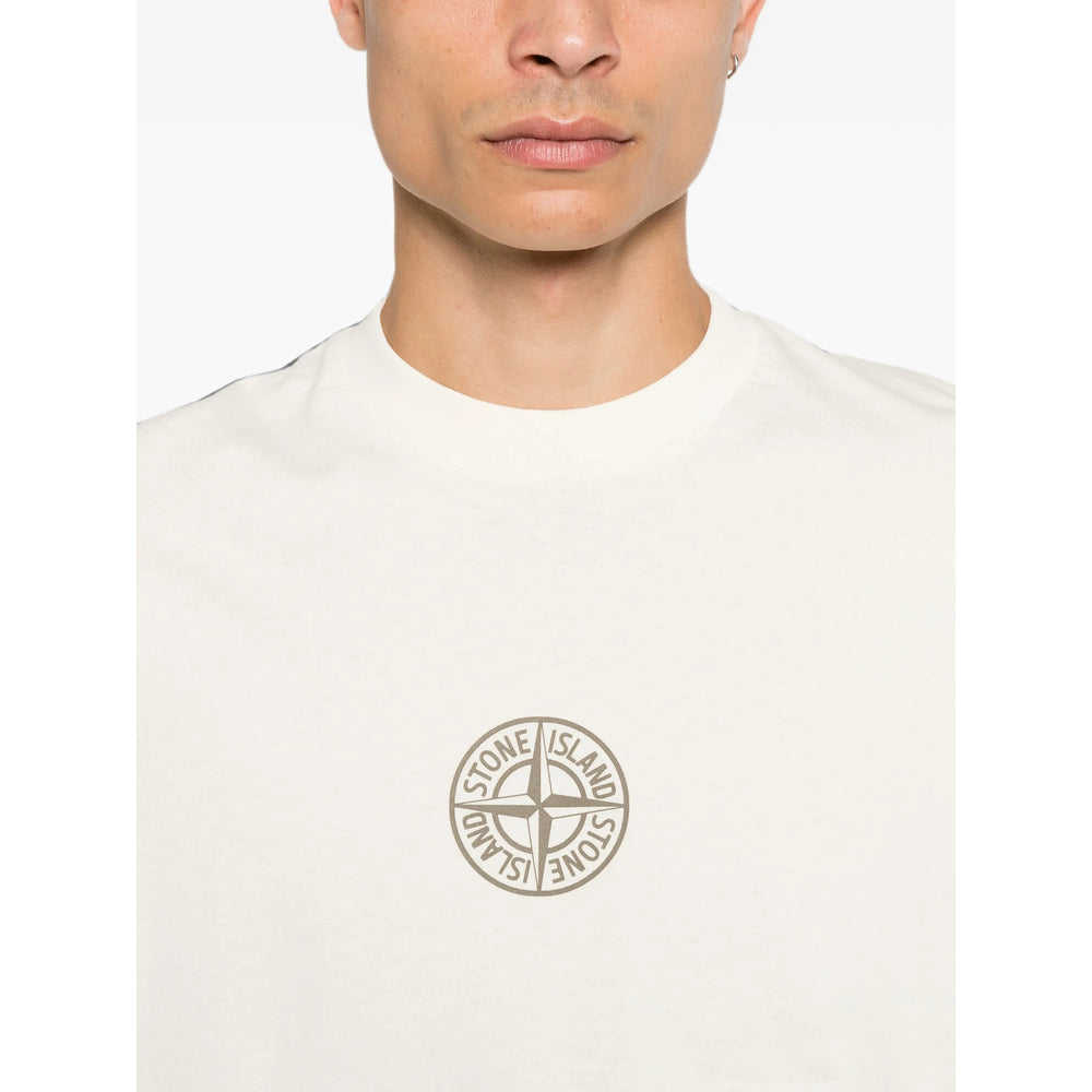 Stone Island Neutrals T-Shirts & Vests - T-Shirts Men STONE ISLAND