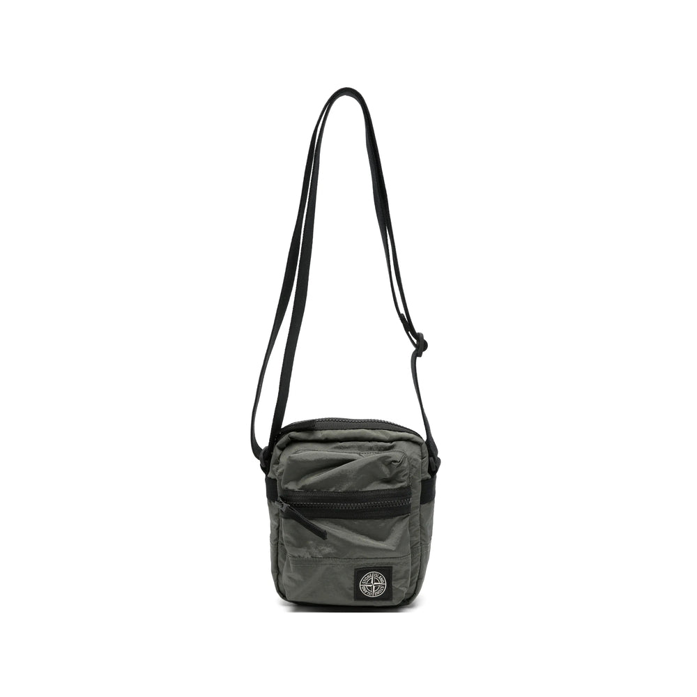 Stone Island Green Messenger Bags Men STONE ISLAND