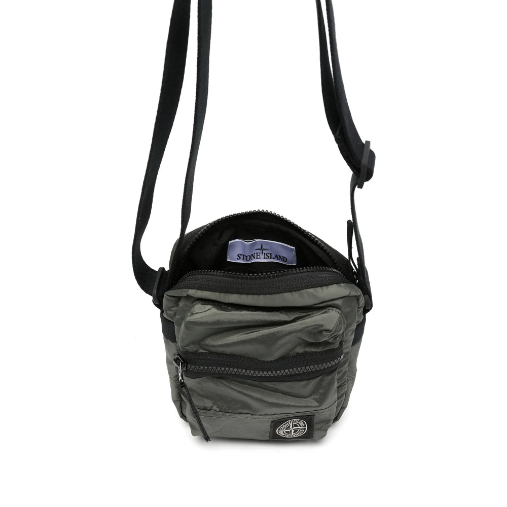Stone Island Green Messenger Bags Men STONE ISLAND