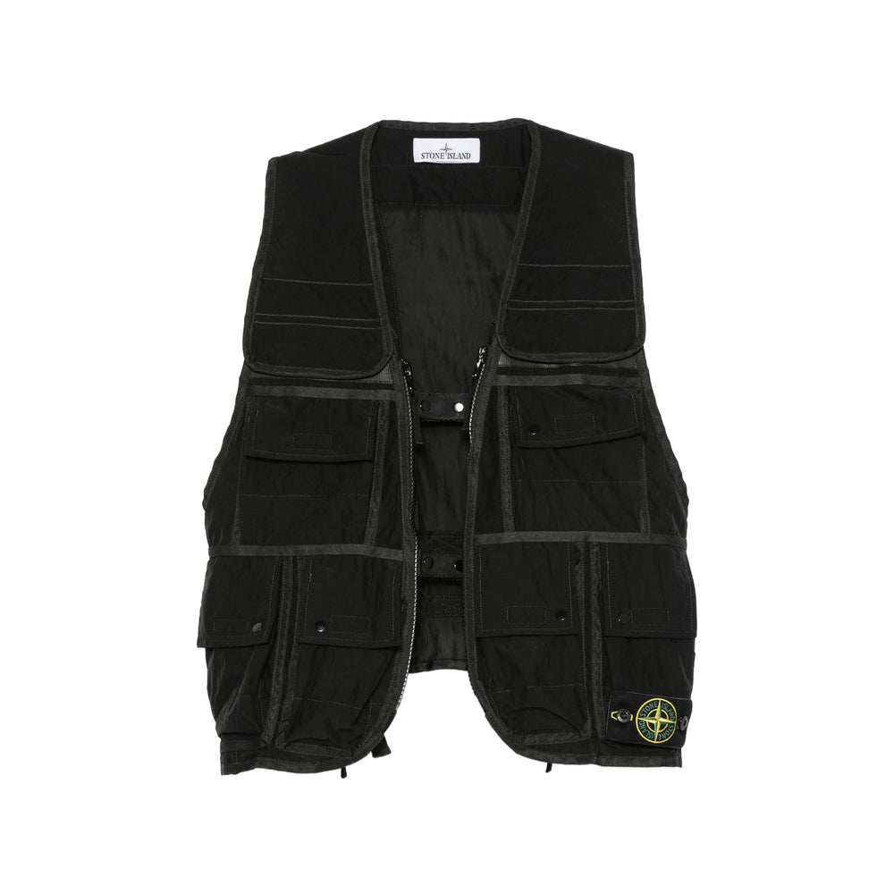 Stone Island Black Jackets - Waistcoats & Gilets Men STONE ISLAND