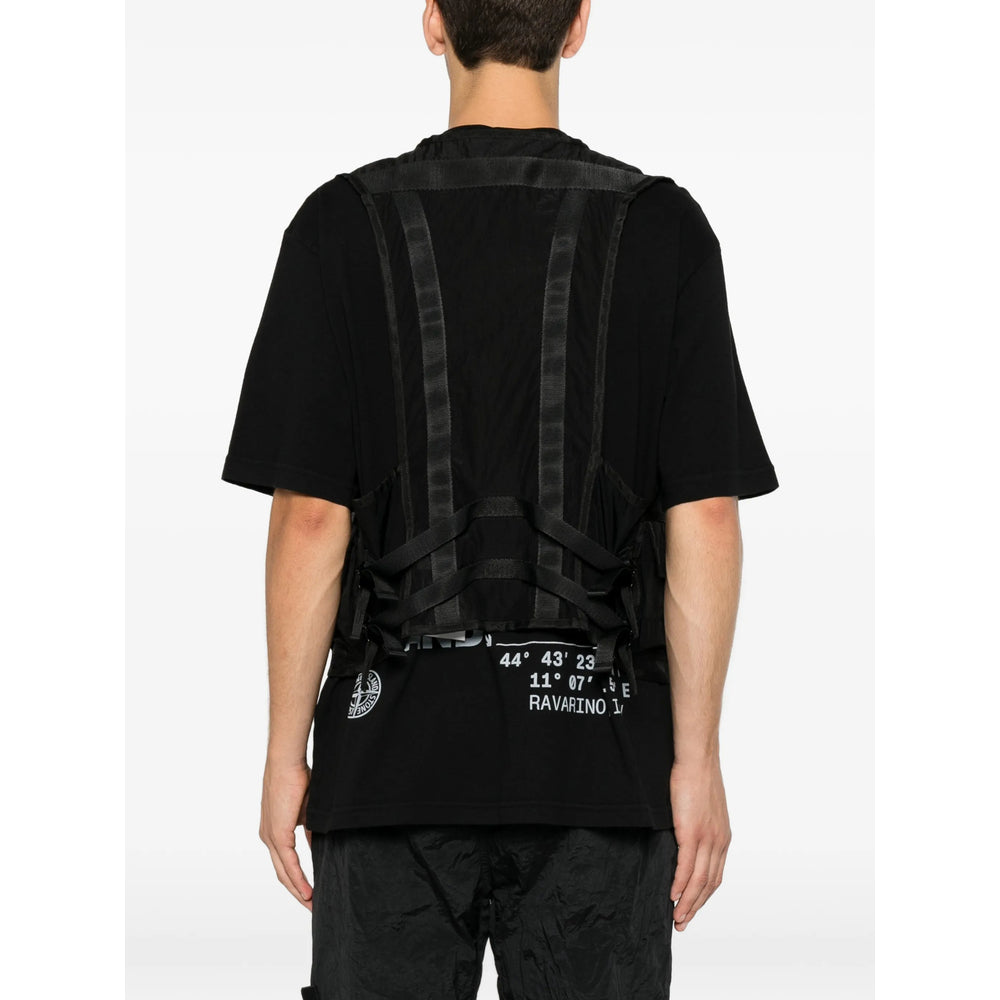 Stone Island Black Jackets - Waistcoats & Gilets Men STONE ISLAND