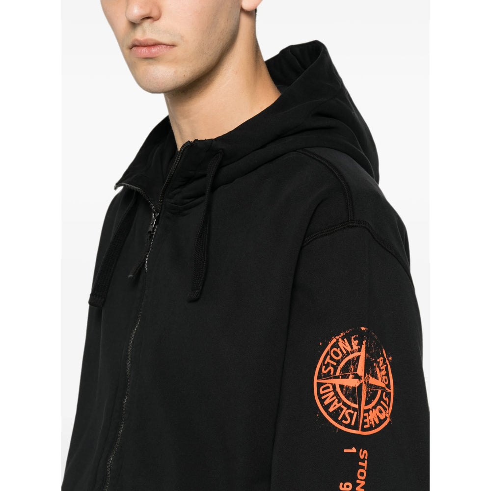 Stone Island Black Sweaters & Knitwear - Hoodies Men
