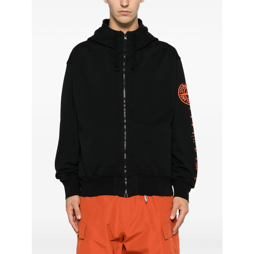 Stone Island Black Sweaters & Knitwear - Hoodies Men