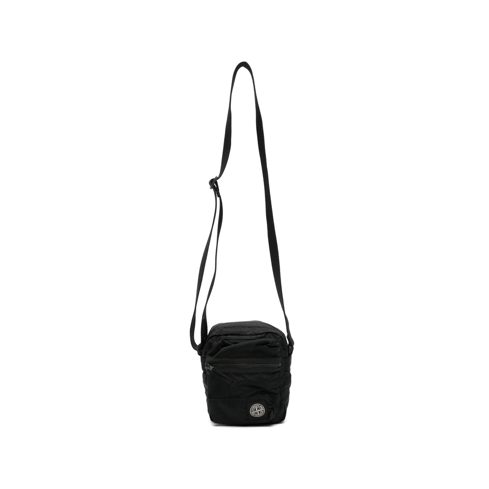 Stone Island Black Messenger Bags Men STONE ISLAND