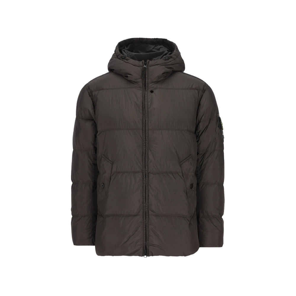 Stone Island Grey Jackets - Padded & Down Jackets Men STONE ISLAND