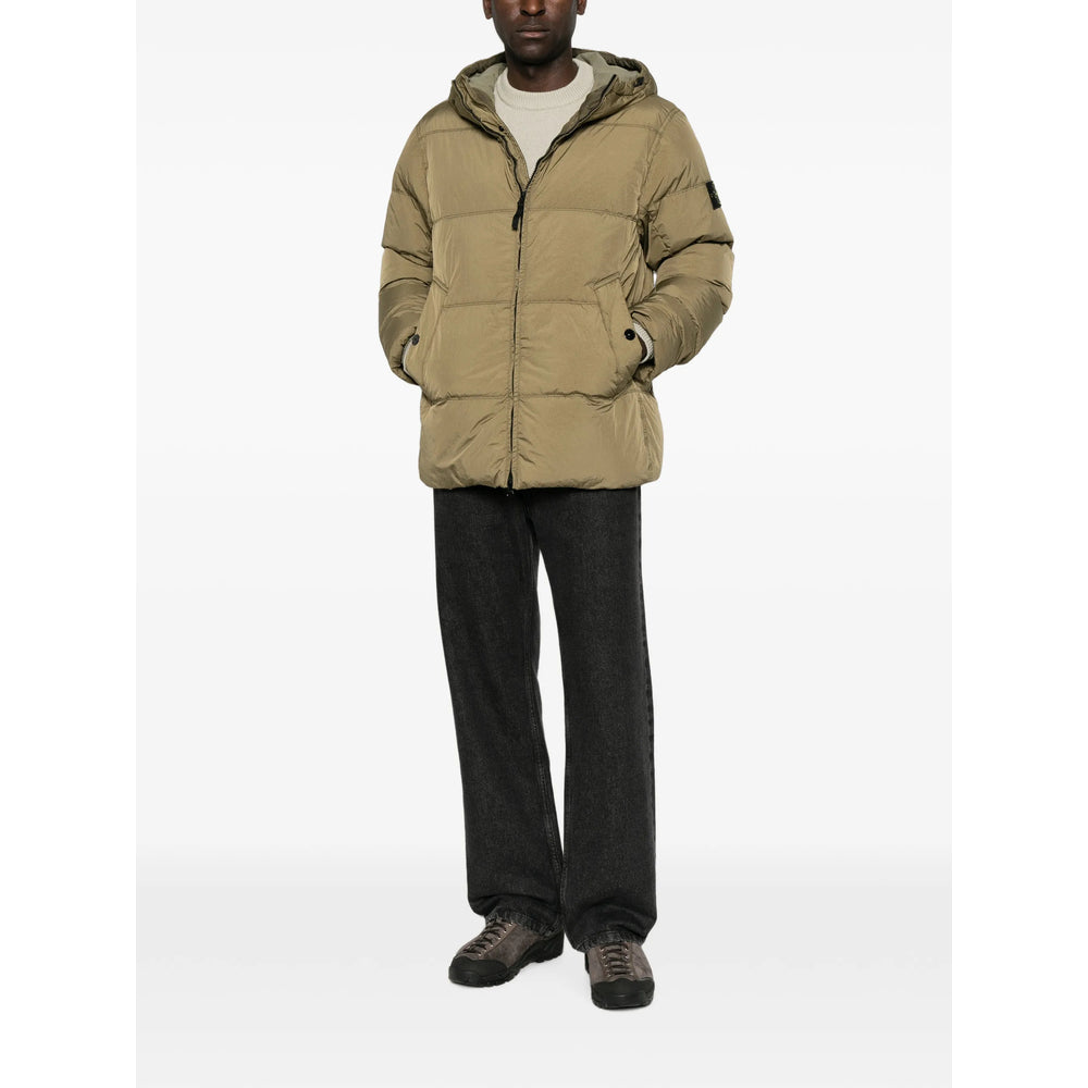 Stone Island Green Coats - Padded Coats Men STONE ISLAND