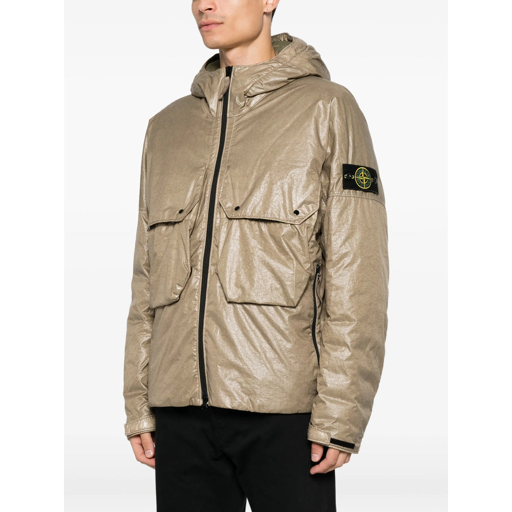 Stone Island Green Jackets - Padded & Down Jackets Men STONE ISLAND