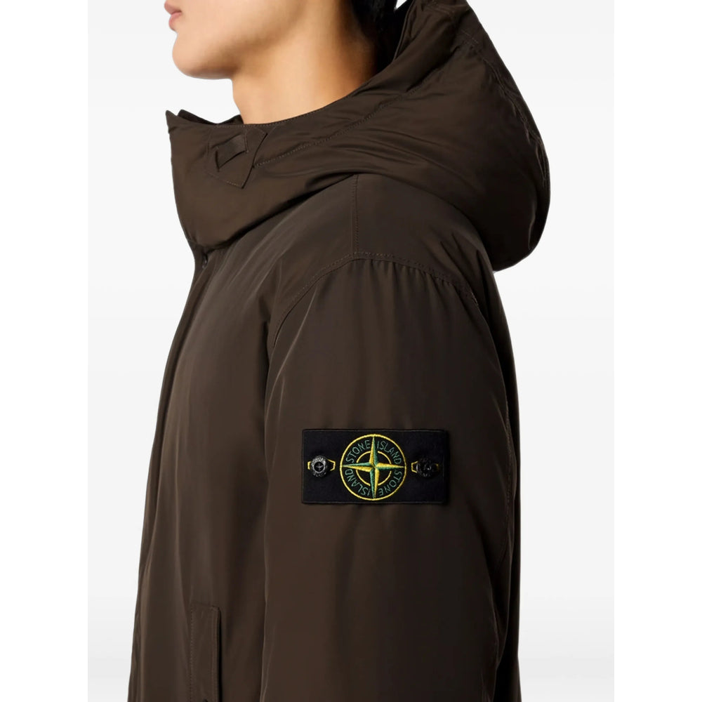 Stone Island Brown Coats - Parkas Men STONE ISLAND