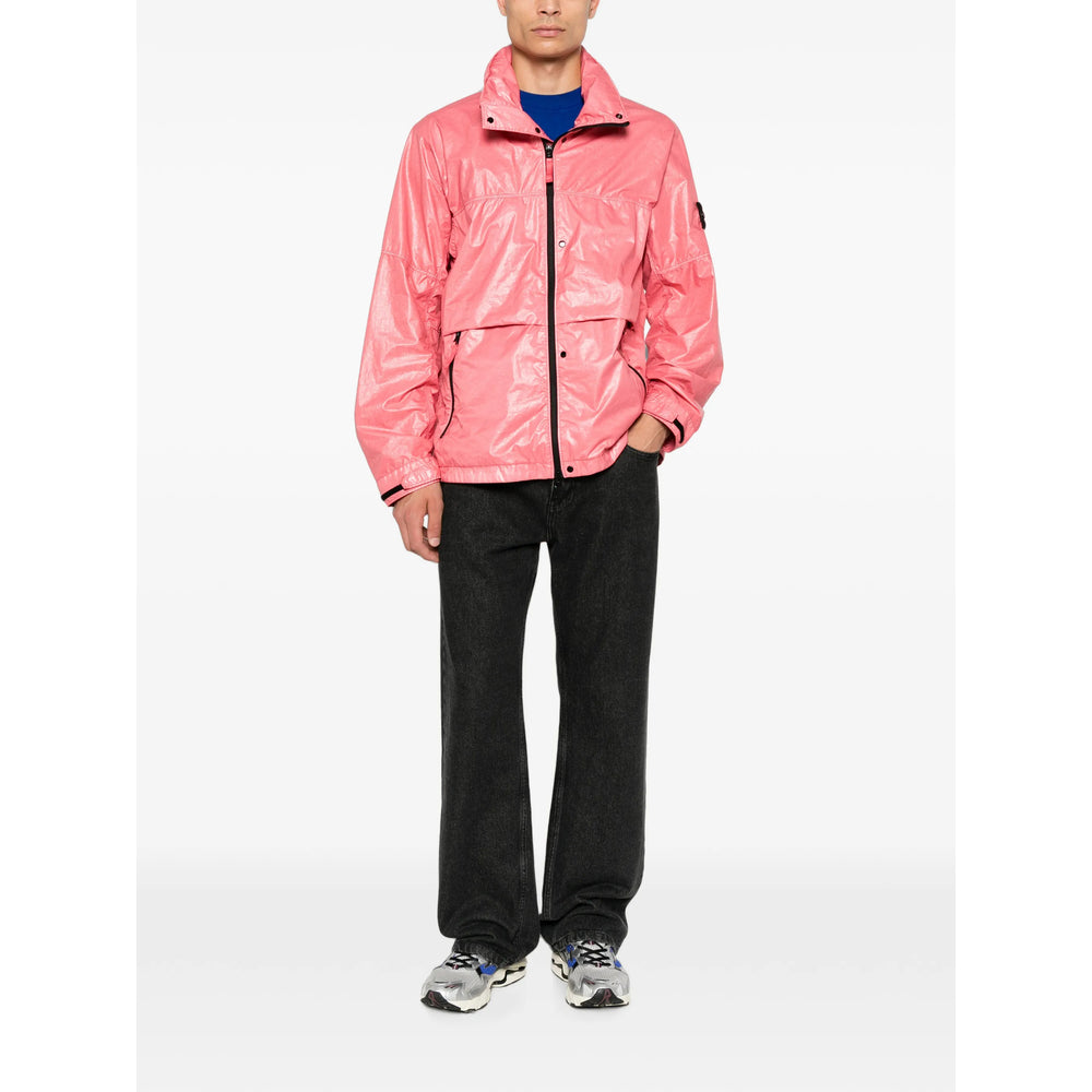 Stone Island Pink Jackets - Sport Jackets & Windbreakers Men STONE ISLAND