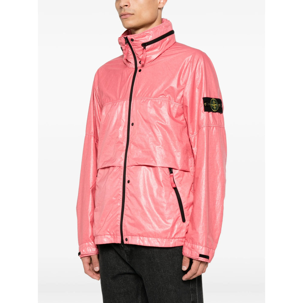 Stone Island Pink Jackets - Sport Jackets & Windbreakers Men STONE ISLAND