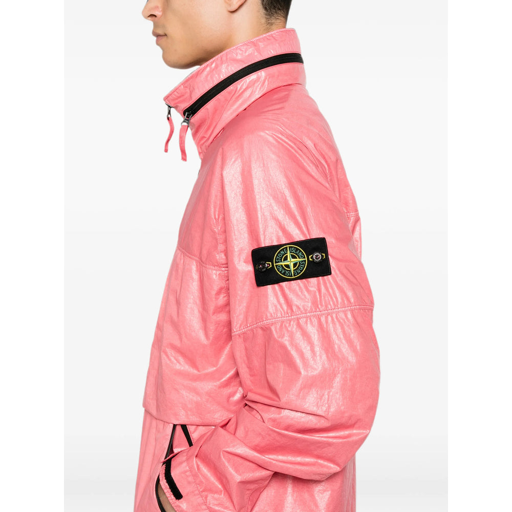 Stone Island Pink Jackets - Sport Jackets & Windbreakers Men STONE ISLAND