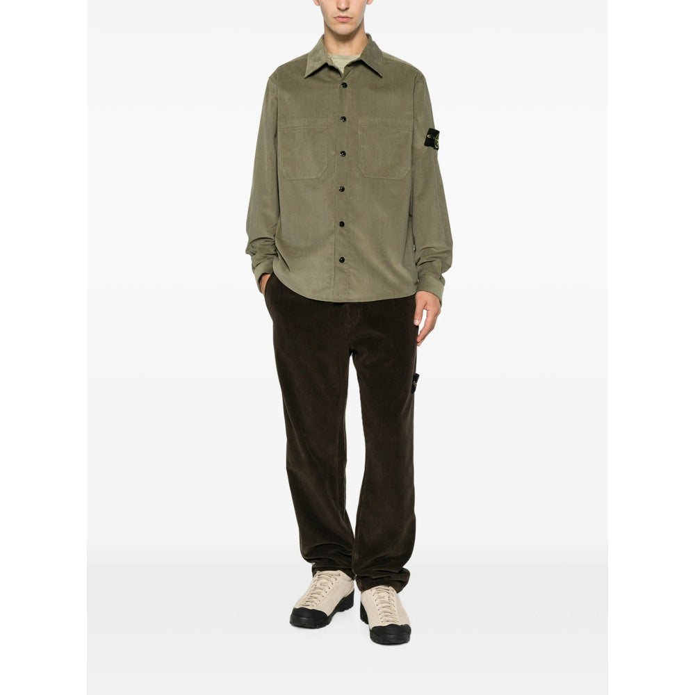 Stone Island Green Shirts Men STONE ISLAND