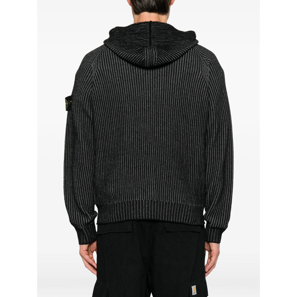 Stone Island Black Sweaters & Knitwear - Cardigans Men STONE ISLAND